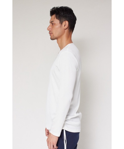 TORNADO MART(トルネードマート)の「TORNADO MART∴ブライトテレコドロストカットソー(Tシャツ/カットソー・メンズ・ホワイト/ブラック・M/LL/L)」の6枚目の写真