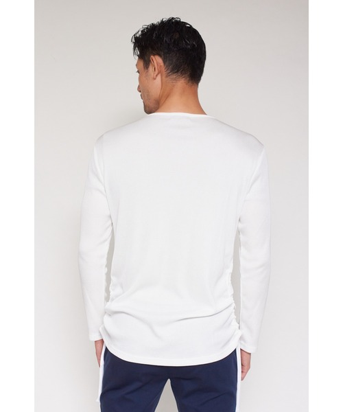 TORNADO MART(トルネードマート)の「TORNADO MART∴ブライトテレコドロストカットソー(Tシャツ/カットソー・メンズ・ホワイト/ブラック・M/LL/L)」の7枚目の写真