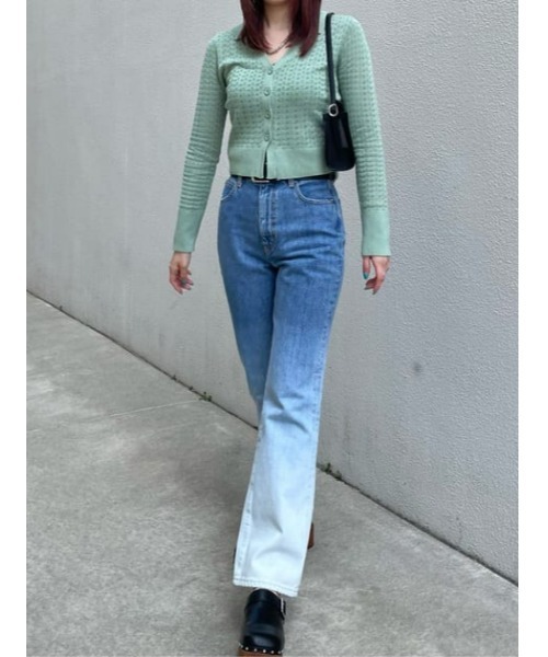 MOUSSY（マウジー）の「BLEACH DENIM 70S FLARE（デニムパンツ）」 - WEAR