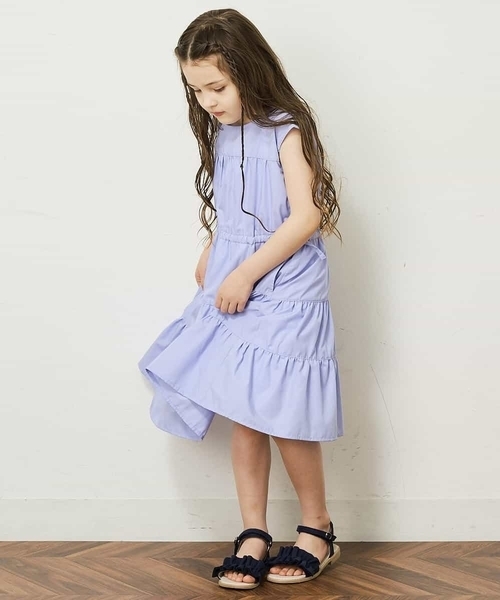 a.v.v（アーヴェヴェ）の「[KIDS]フリルフラットサンダル（サンダル・キッズ・ネイビー/ライトピンク/ライトブルー/ブラウン・19/22/23/24/20/18/21/17）」の13枚目の写真