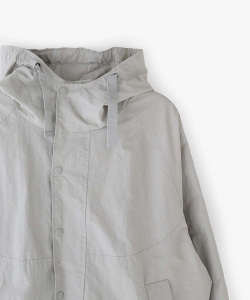 minsobi（ミンソビ）の「ダブルジップフードジャケット（ナイロンジャケット・メンズ・ブラック/グレー・FREE）」の21枚目の写真