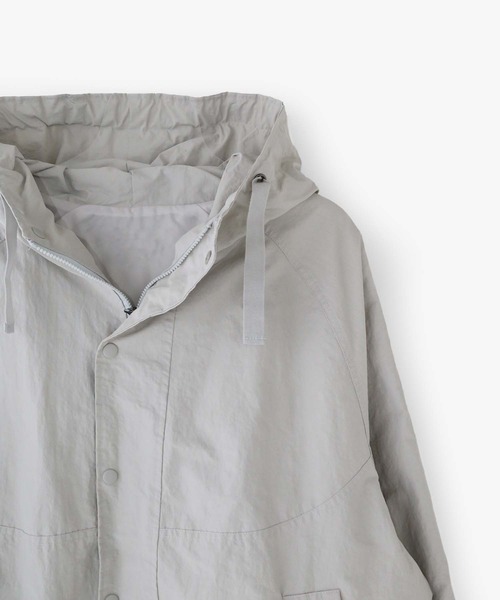 minsobi（ミンソビ）の「ダブルジップフードジャケット（ナイロンジャケット・メンズ・ブラック/グレー・FREE）」の22枚目の写真