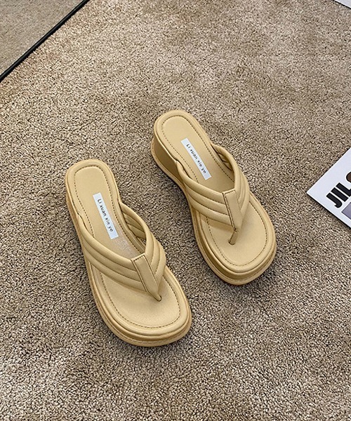 HALEY PESCA（ヘーリーペスカ）の「HALEY PESCA/厚底トングサンダル（サンダル・レディース・ホワイト/ブラック/イエロー・38/36）」の10枚目の写真