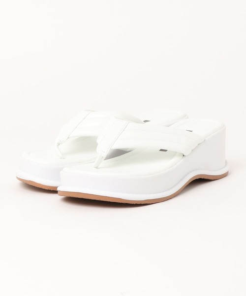 HALEY PESCA（ヘーリーペスカ）の「HALEY PESCA/厚底トングサンダル（サンダル・レディース・ホワイト/ブラック/イエロー・38/36）」の21枚目の写真