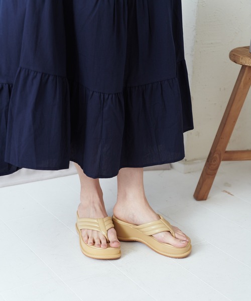 HALEY PESCA（ヘーリーペスカ）の「HALEY PESCA/厚底トングサンダル（サンダル・レディース・ホワイト/ブラック/イエロー・38/36）」の20枚目の写真