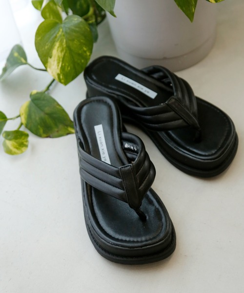 HALEY PESCA（ヘーリーペスカ）の「HALEY PESCA/厚底トングサンダル（サンダル・レディース・ホワイト/ブラック/イエロー・38/36）」の13枚目の写真