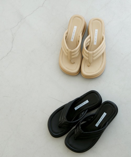 HALEY PESCA（ヘーリーペスカ）の「HALEY PESCA/厚底トングサンダル（サンダル・レディース・ホワイト/ブラック/イエロー・38/36）」の16枚目の写真