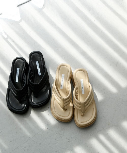 HALEY PESCA（ヘーリーペスカ）の「HALEY PESCA/厚底トングサンダル（サンダル・レディース・ホワイト/ブラック/イエロー・38/36）」の18枚目の写真