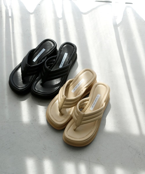 HALEY PESCA（ヘーリーペスカ）の「HALEY PESCA/厚底トングサンダル（サンダル・レディース・ホワイト/ブラック/イエロー・38/36）」の19枚目の写真