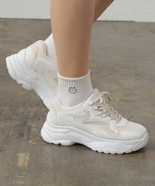 Honeys（ハニーズ）の「ワンポイントショート丈（ソックス/靴下・レディース・その他/パープル系その他/その他2/ホワイト系その他2/その他4/ブラック系その他/その他3/ホワイト系その他/その他1・FREE）」の2枚目の写真