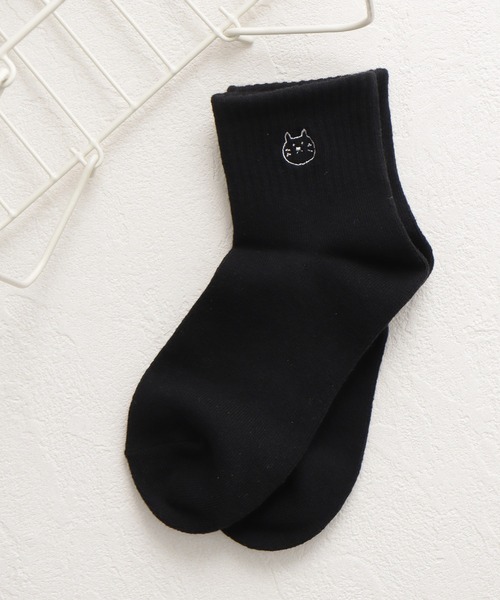 Honeys（ハニーズ）の「ワンポイントショート丈（ソックス/靴下・レディース・その他/パープル系その他/その他2/ホワイト系その他2/その他4/ブラック系その他/その他3/ホワイト系その他/その他1・FREE）」の4枚目の写真