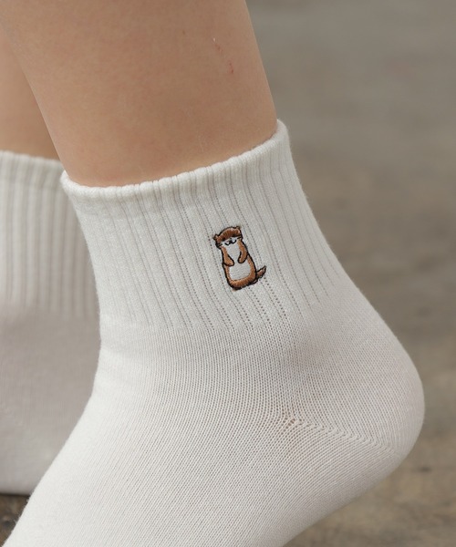 Honeys（ハニーズ）の「ワンポイントショート丈（ソックス/靴下・レディース・その他/パープル系その他/その他2/ホワイト系その他2/その他4/ブラック系その他/その他3/ホワイト系その他/その他1・FREE）」の6枚目の写真