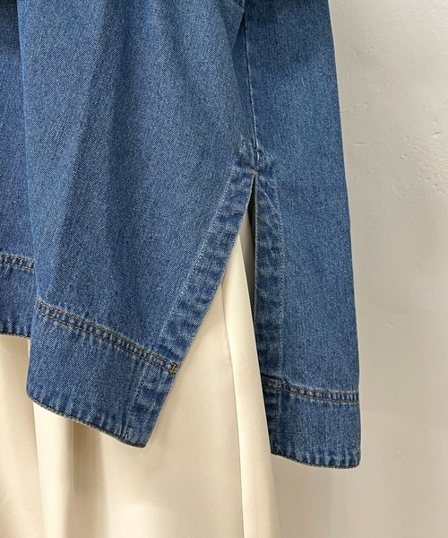 CAPRICIEUX LE'MAGE（カプリシューレマージュ）の「Vネックデニムベスト（ベスト・レディース・ブルー・FREE）」の18枚目の写真