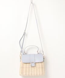 EDIT COLOGNE | 【美人百花6月号タイアップ商品】ビジューリングラタンバッグ(ショルダーバッグ)