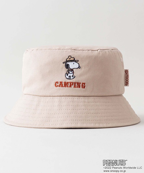 PEANUTS(ピーナッツ)の「【OUTDOOR PRODUCTS/アウトドアプロダクツ】【PEANUTS/ピーナッツ】ワンポイント刺繍バケットハット(ハット・メンズ・ブラック/ベージュ/カーキ・58cm)」の7枚目の写真