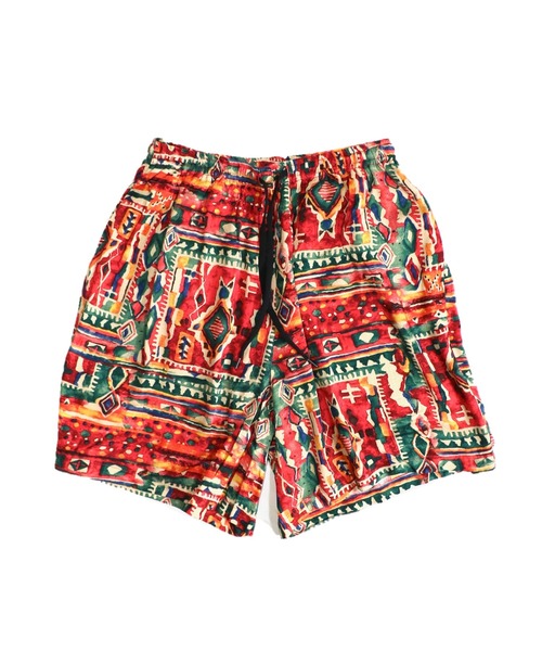 PENNEYS(ぺニーズ)の「PENNEY'S / ペニーズ AFRICAN PRINTED TRANING SHORTS アフリカンプリント ショーツ(その他パンツ・メンズ・グリーン/レッド/パープル/グリーン系その他・MEDIUM/LARGE)」の4枚目の写真