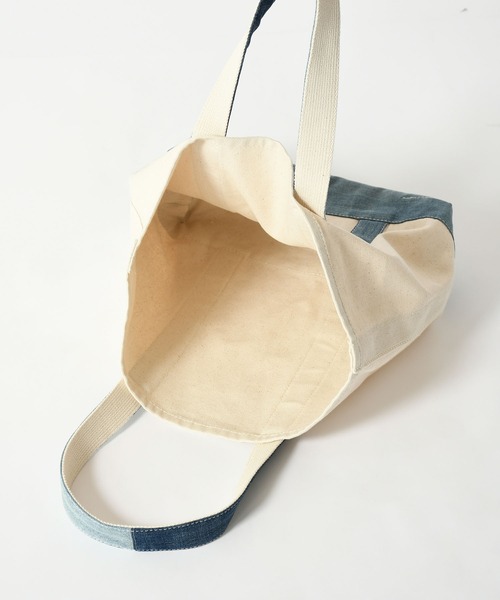 Johnbull（ジョンブル）の「【THE NEW DENIM PROJECT】トートバック（トートバッグ・メンズ・ホワイト・FREE）」の6枚目の写真