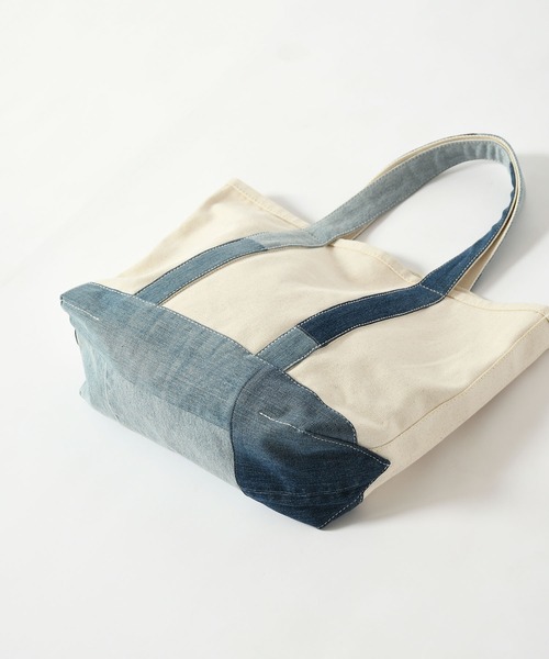 Johnbull（ジョンブル）の「【THE NEW DENIM PROJECT】トートバック（トートバッグ・メンズ・ホワイト・FREE）」の4枚目の写真