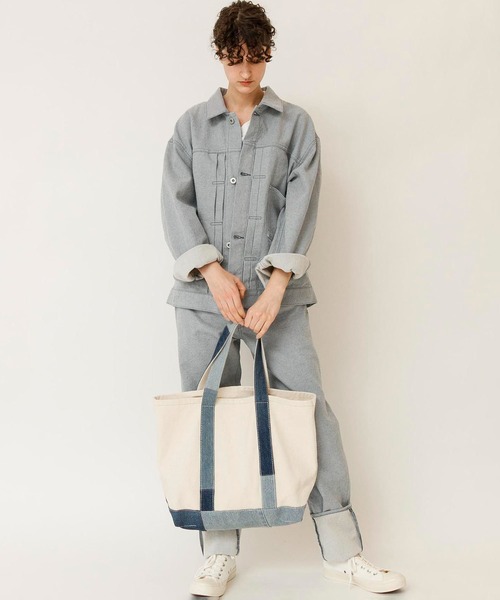 Johnbull（ジョンブル）の「【THE NEW DENIM PROJECT】トートバック（トートバッグ・メンズ・ホワイト・FREE）」の8枚目の写真