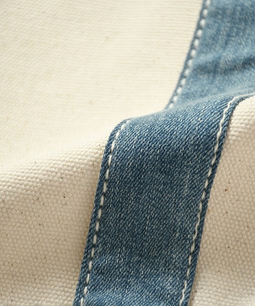 Johnbull（ジョンブル）の「【THE NEW DENIM PROJECT】トートバック（トートバッグ・メンズ・ホワイト・FREE）」の7枚目の写真