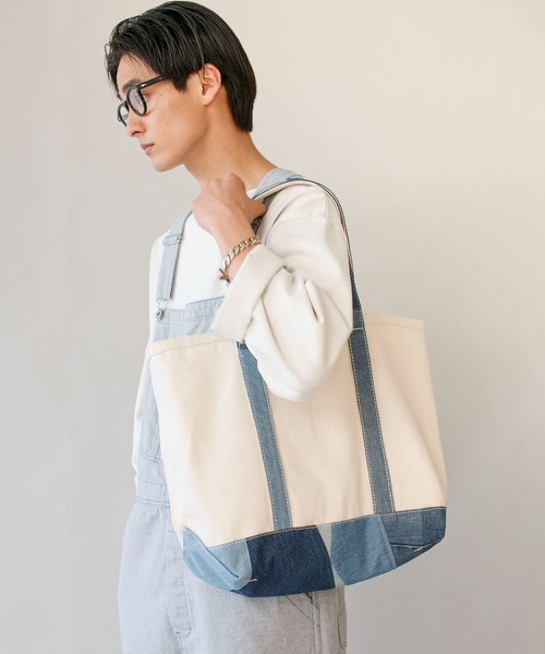 Johnbull（ジョンブル）の「【THE NEW DENIM PROJECT】トートバック（トートバッグ・メンズ・ホワイト・FREE）」の19枚目の写真