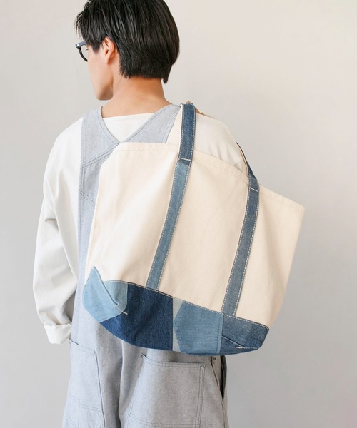 Johnbull（ジョンブル）の「【THE NEW DENIM PROJECT】トートバック（トートバッグ・メンズ・ホワイト・FREE）」の18枚目の写真