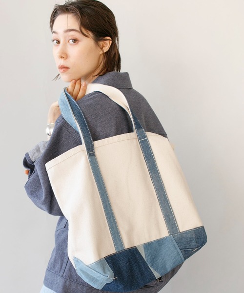 Johnbull（ジョンブル）の「【THE NEW DENIM PROJECT】トートバック（トートバッグ・メンズ・ホワイト・FREE）」の15枚目の写真