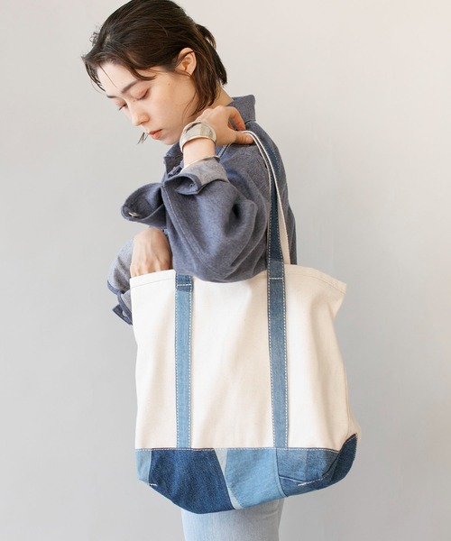 Johnbull（ジョンブル）の「【THE NEW DENIM PROJECT】トートバック（トートバッグ・メンズ・ホワイト・FREE）」の12枚目の写真
