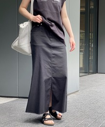 Spick & Span | 綿麻チノマキシスカート(スカート)