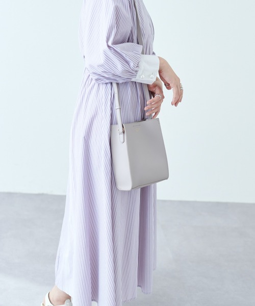 natural couture（ナチュラルクチュール）の「シンシアショルダーバッグ（ショルダーバッグ・レディース・ブラック/グレー/ピンク/アイボリー・FREE）」の11枚目の写真