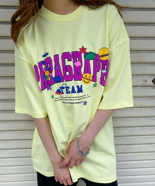 PARAGRAPH(パラグラフ)/Smile Printing T-SHIRT