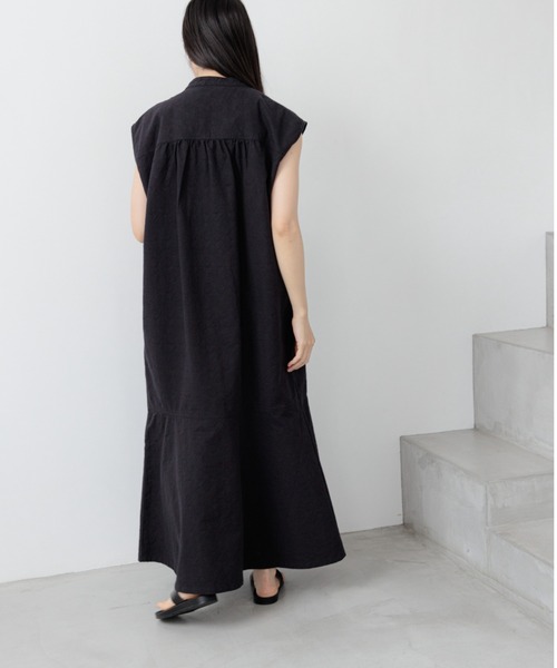 yuw(ユウ)の「ジャガードノースリーブワンピース 294255(ワンピース・レディース・ブラック/アイボリー・FREE)」の14枚目の写真