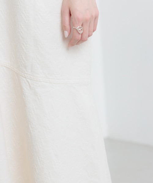 yuw(ユウ)の「ジャガードノースリーブワンピース 294255(ワンピース・レディース・ブラック/アイボリー・FREE)」の12枚目の写真