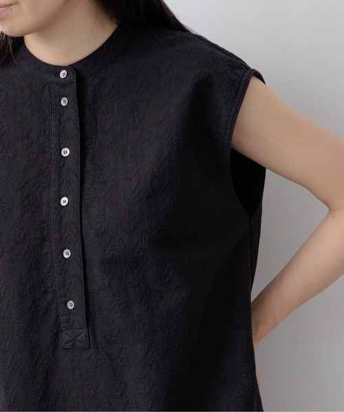 yuw(ユウ)の「ジャガードノースリーブワンピース 294255(ワンピース・レディース・ブラック/アイボリー・FREE)」の15枚目の写真