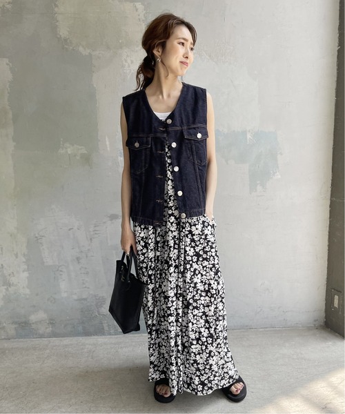 Spick & Span（スピックアンドスパン）の「【JUST FEMALE/ジャストフィーメール】 Bright ベスト（ベスト・レディース・ネイビー・FREE）」の8枚目の写真