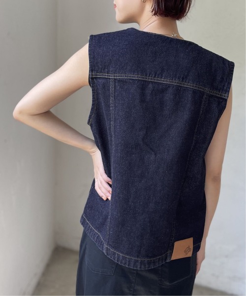 Spick & Span（スピックアンドスパン）の「【JUST FEMALE/ジャストフィーメール】 Bright ベスト（ベスト・レディース・ネイビー・FREE）」の12枚目の写真