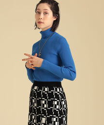 Ray BEAMS | Ray BEAMS / 14G リブ タートル ニット(ニット/セーター)