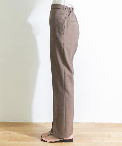 URBAN RESEARCH（アーバンリサーチ）の「スラブオックススリットイージーパンツ（その他パンツ・レディース・ブラウン系その他/ネイビー・38/36）」の4枚目の写真