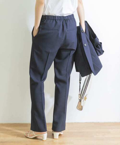 URBAN RESEARCH（アーバンリサーチ）の「スラブオックススリットイージーパンツ（その他パンツ・レディース・ブラウン系その他/ネイビー・38/36）」の9枚目の写真