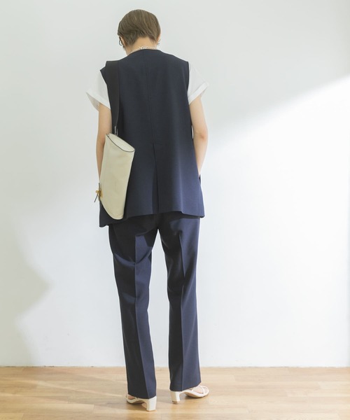 URBAN RESEARCH（アーバンリサーチ）の「スラブオックススリットイージーパンツ（その他パンツ・レディース・ブラウン系その他/ネイビー・38/36）」の12枚目の写真