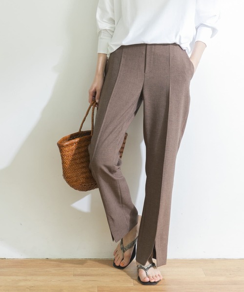 URBAN RESEARCH（アーバンリサーチ）の「スラブオックススリットイージーパンツ（その他パンツ・レディース・ブラウン系その他/ネイビー・38/36）」の14枚目の写真