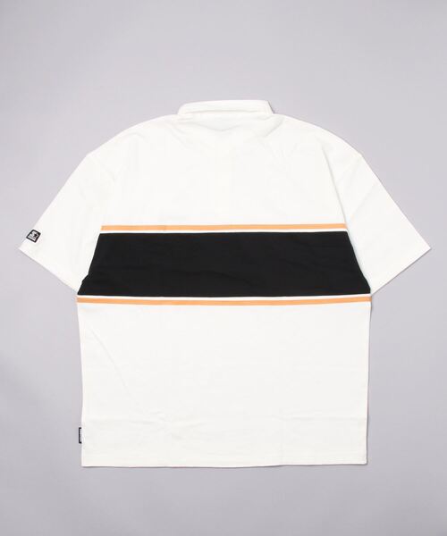 STARTER（スターター）の「STARTER/スターター  配色切替ラガーポロシャツ / ST-ST031（ポロシャツ・レディース・ブラック/グリーン/ホワイト・MEDIUM/LARGE/X-LARGE）」の4枚目の写真