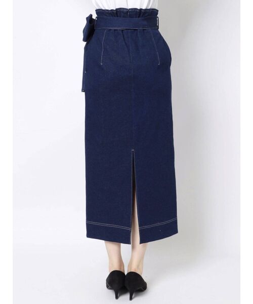 MERCURYDUO（マーキュリーデュオ）の「ステッチデザインストレッチタイトスカート（スカート・レディース・ブラウン/ピンク/イエロー/インディゴブルー・SMALL/MEDIUM）」の19枚目の写真