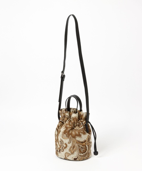 LEPSIM（レプシィム）の「ゴブランキンチャクショルダーバッグ　344093（ショルダーバッグ・レディース・ブラウン/ブルー・ONE SIZE）」の7枚目の写真