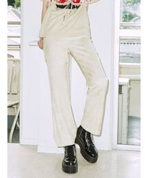 jouetie | ハイウエストジャガードパンツ【チャイナ/フレア】(スラックス)