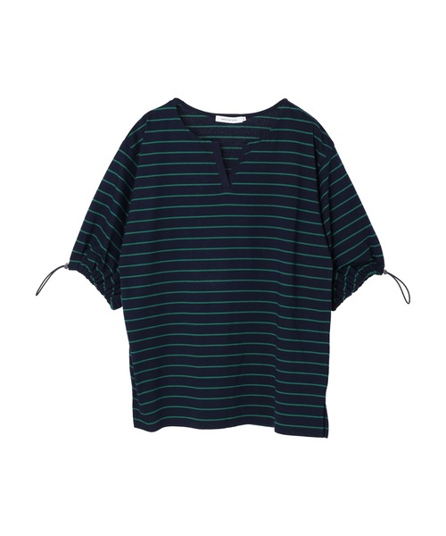 AMERICAN HOLIC(アメリカンホリック)の「袖ドロストカットプルオーバー(Tシャツ/カットソー・レディース・グリーン/マルチ・M/L)」の22枚目の写真