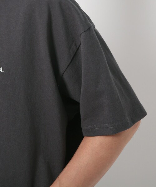BASECONTROL（ベースコントロール）の「◆ビッグシルエット ヘビー天竺 半袖ラガーシャツ（ポロシャツ・メンズ・チャコールグレー/ブラック/ダークグリーン・02/03/04）」の8枚目の写真