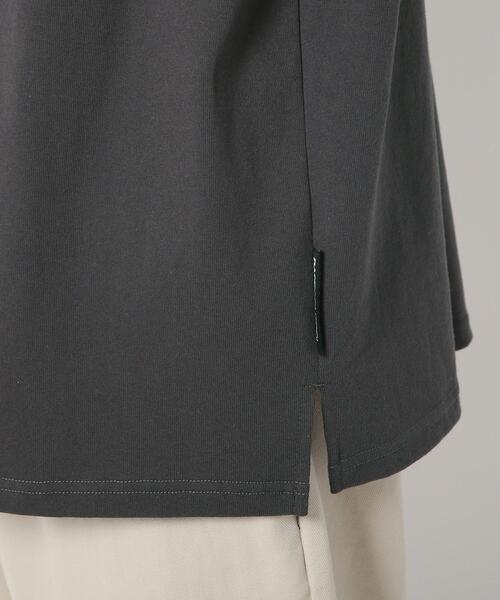 BASECONTROL（ベースコントロール）の「◆ビッグシルエット ヘビー天竺 半袖ラガーシャツ（ポロシャツ・メンズ・チャコールグレー/ブラック/ダークグリーン・02/03/04）」の9枚目の写真