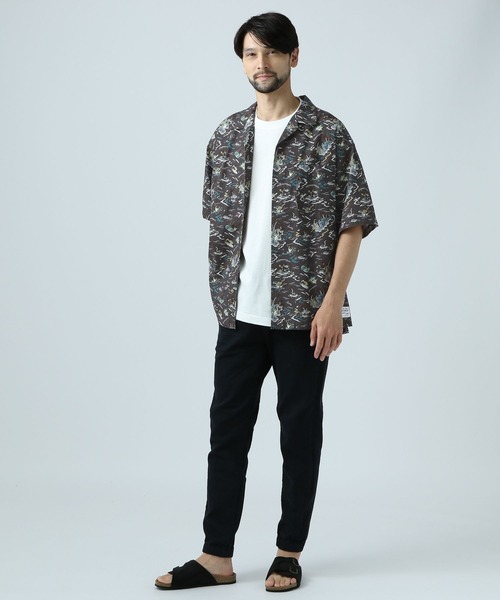 BAYFLOW(ベイフロー)の「【Peach×BAYFLOW】ガラシャツ(シャツ/ブラウス・メンズ・ブルー/チャコール・LARGE/MEDIUM)」の4枚目の写真