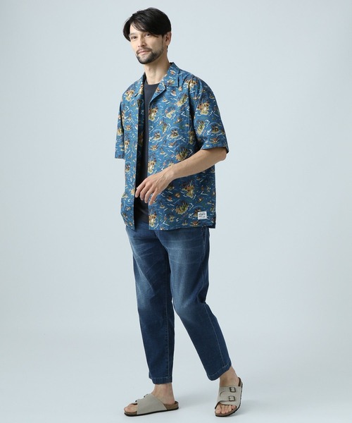 BAYFLOW(ベイフロー)の「【Peach×BAYFLOW】ガラシャツ(シャツ/ブラウス・メンズ・ブルー/チャコール・LARGE/MEDIUM)」の5枚目の写真